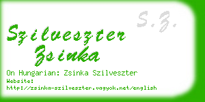 szilveszter zsinka business card